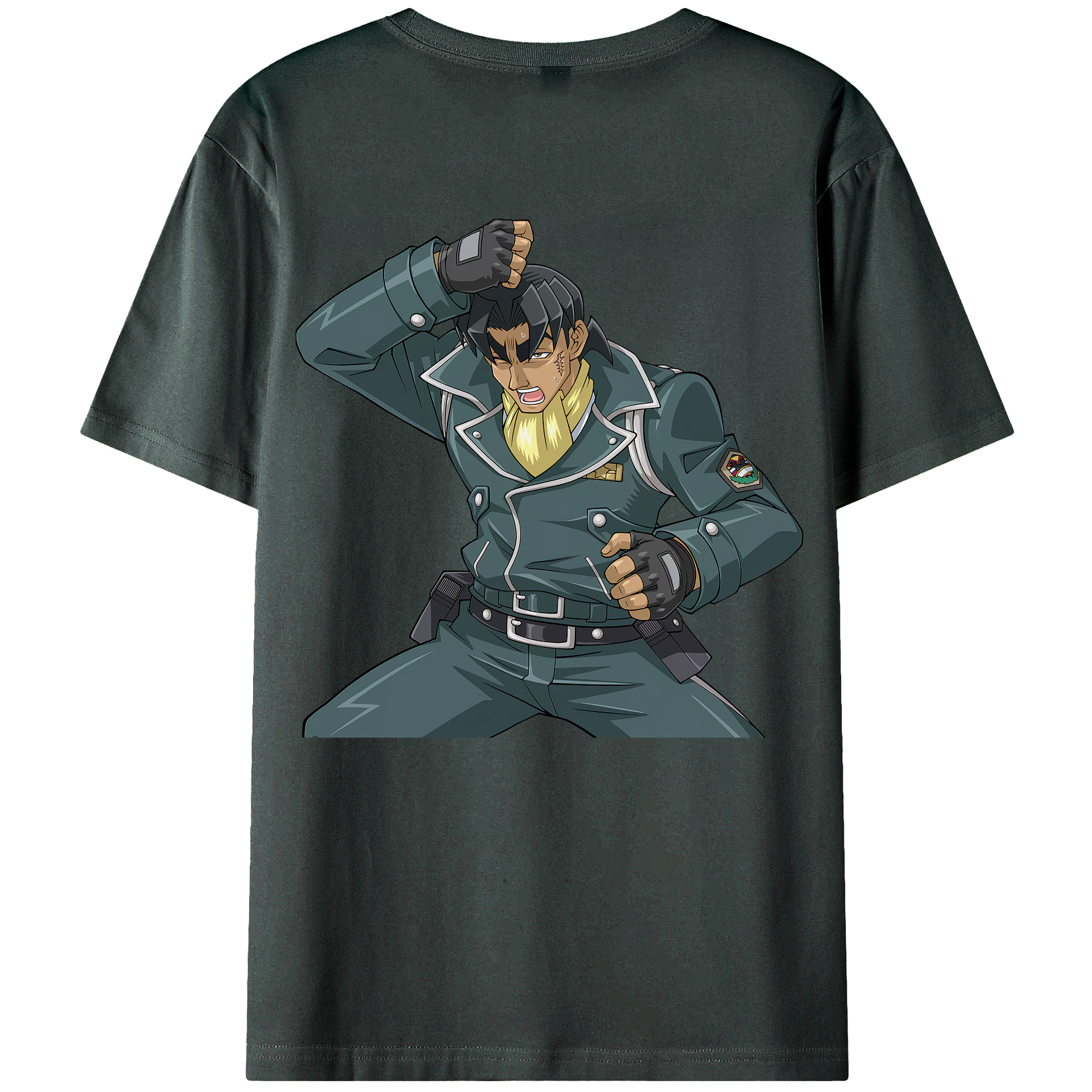 （画像用） 遊☆戯☆王 Yu-Gi-Oh! 綿100％ メンズ半袖Tシャツ（バックプリント） 通気性